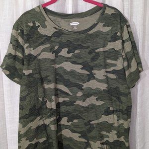 Old Navy Women's Everywear Camo TShirt XL Tall